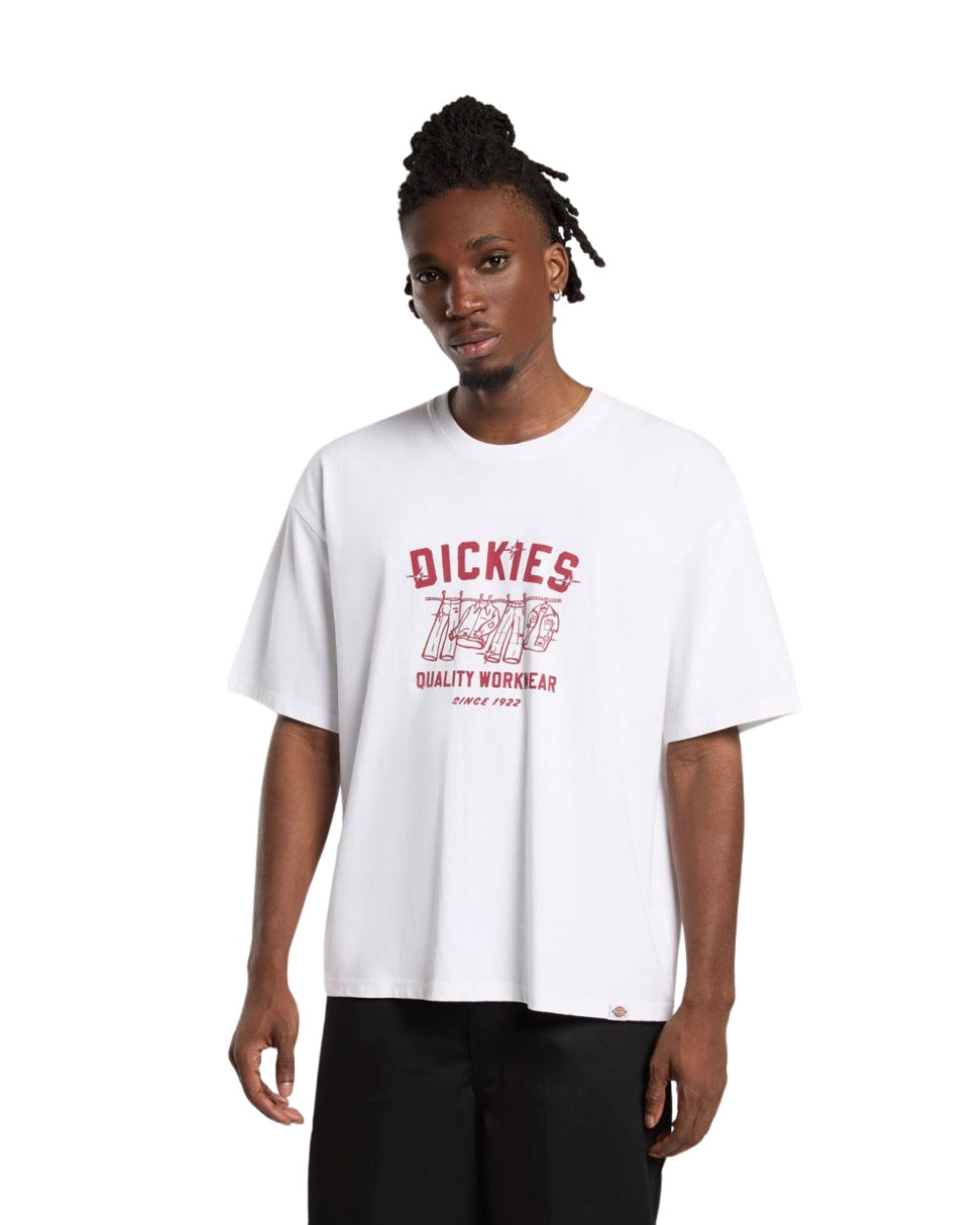 TSHIRT DICKIES LAUNDRY BLANC