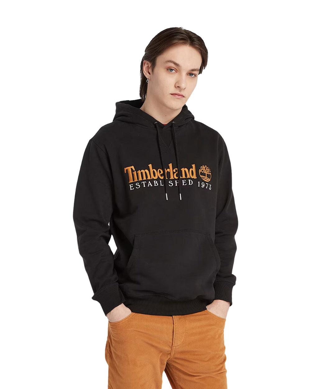 HOODIE TIMBERLAND 1973 EMBROIDERY LOGO NOIR