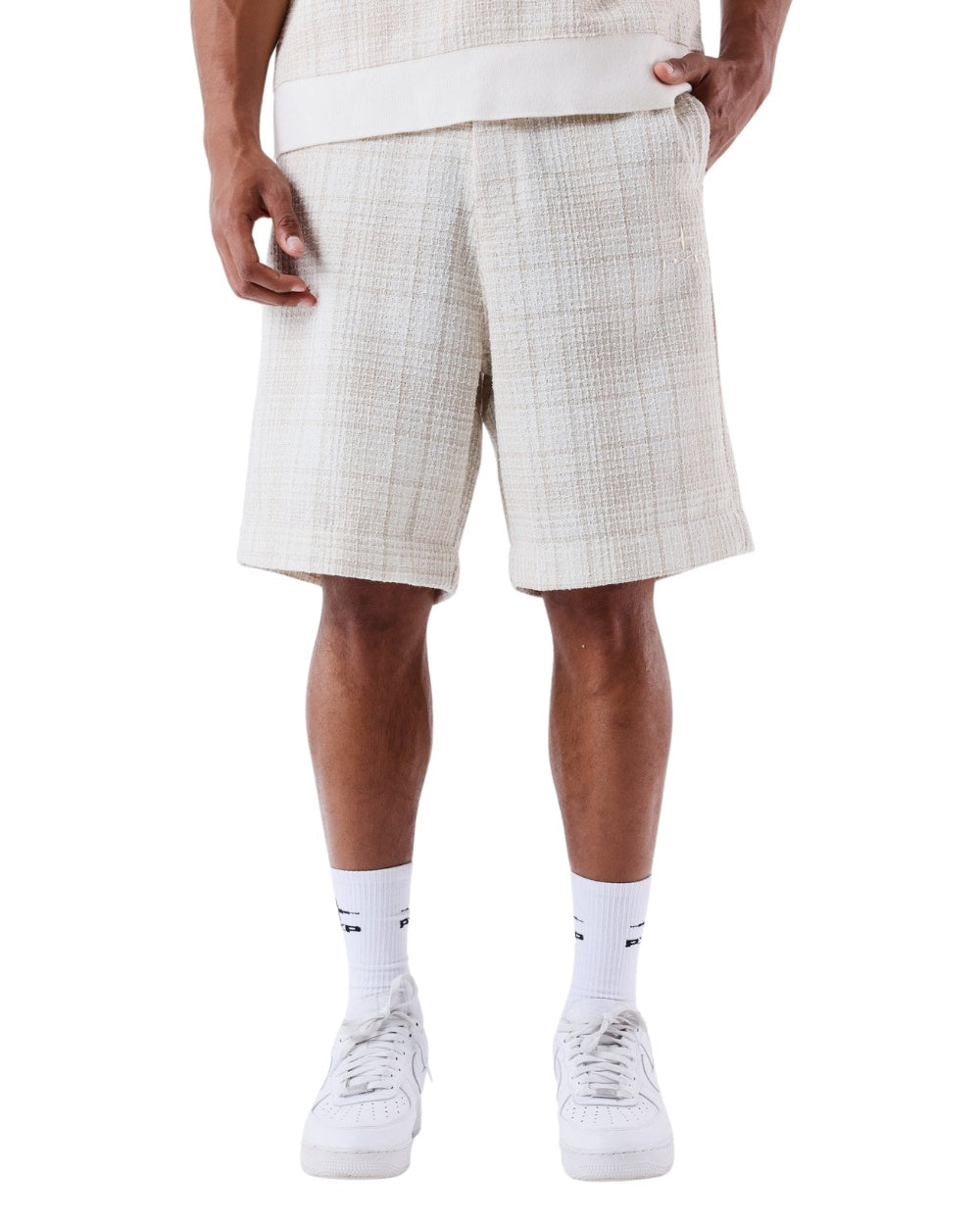 SHORT PROJECT X PARIS TWEED QUADRILLE BEIGE