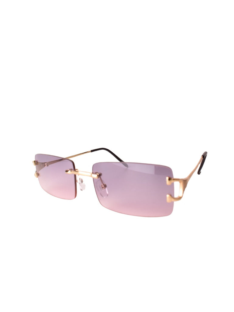 LUNETTES CENTRAL VISION VIOLET RECTANGLE