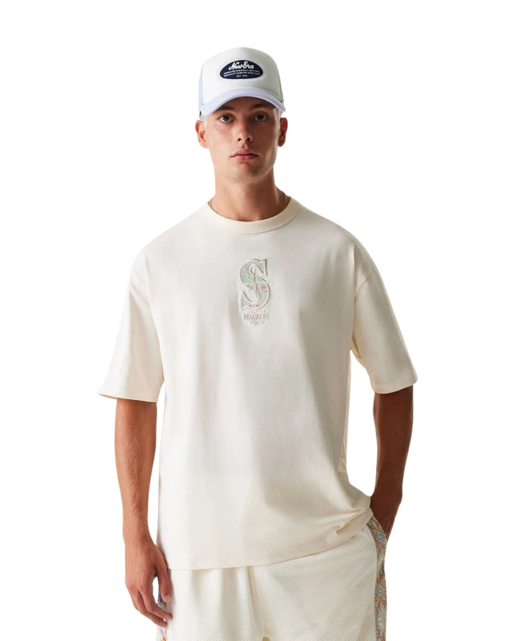 T-SHIRT NEW ERA INFILL SEATTLE MARLINS BEIGE
