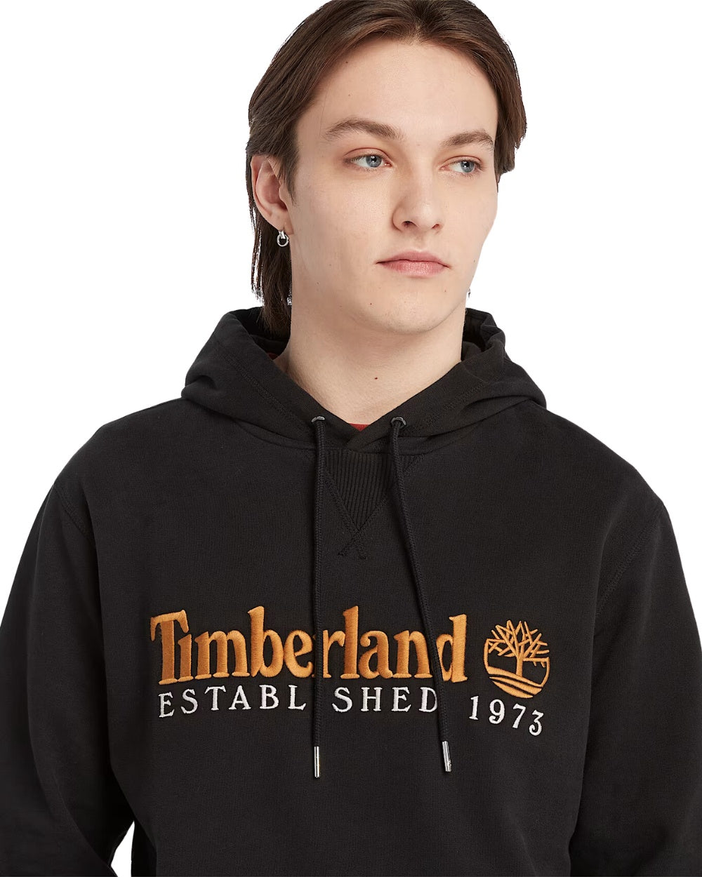 HOODIE TIMBERLAND 1973 EMBROIDERY LOGO NOIR