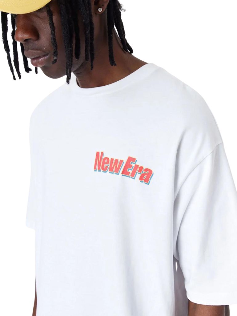 T-SHIRT OVERSIZE NEW ERA CACTUS BLANC