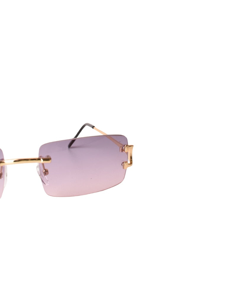 LUNETTES CENTRAL VISION VIOLET RECTANGLE