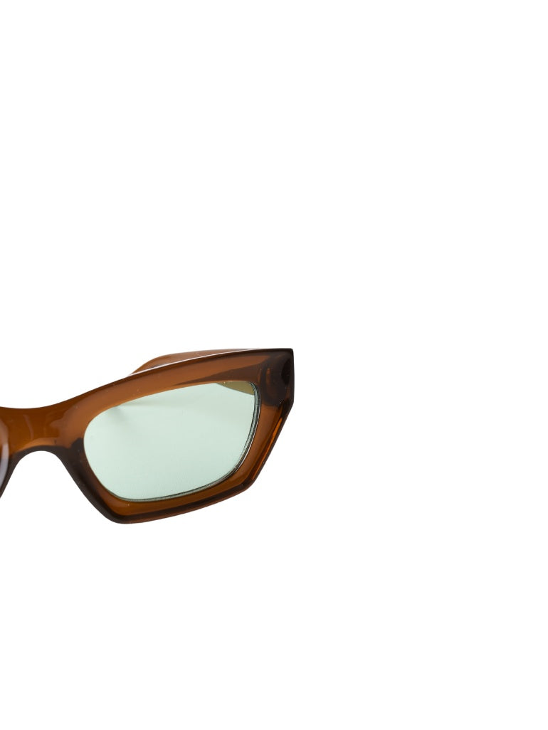 LUNETTES CENTRAL VISION NOIR/VERT RECTANGLE