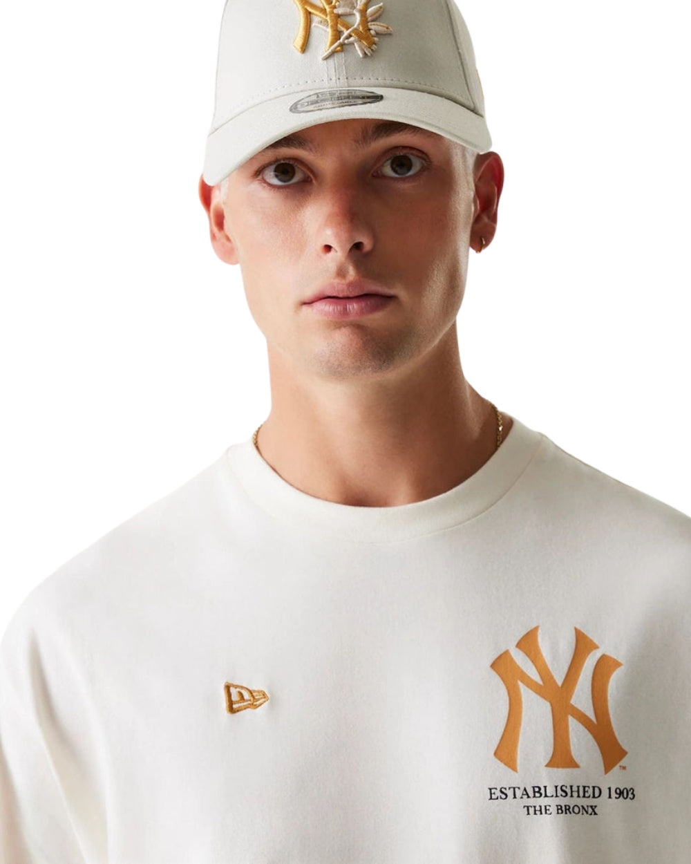 T-SHIRT NEW ERA BASEBALL GRAPH NY YANKEES BEIGE