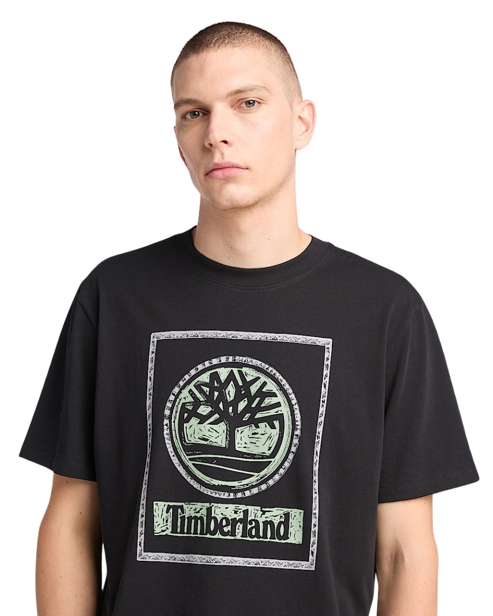 T-SHIRT TIMBERLAND FRONT SEANONAL STACK NOIR