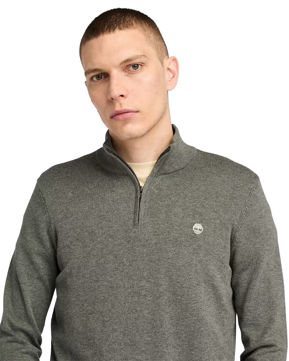 PULL TIMBERLAND A COL ZIPE GRIS