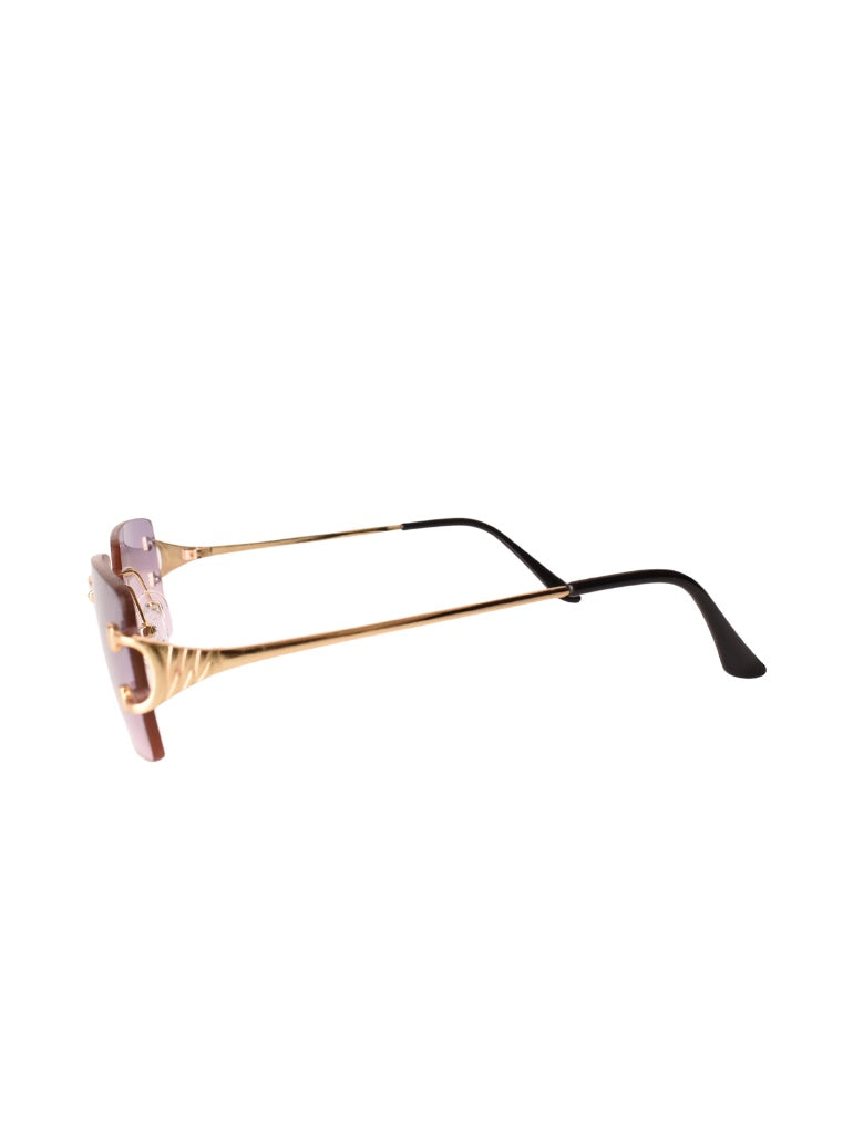 LUNETTES CENTRAL VISION VIOLET RECTANGLE