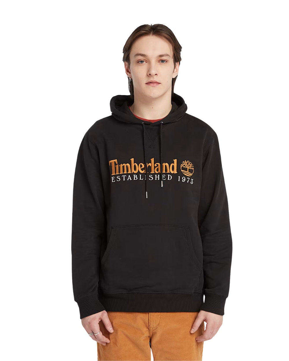 HOODIE TIMBERLAND 1973 EMBROIDERY LOGO NOIR