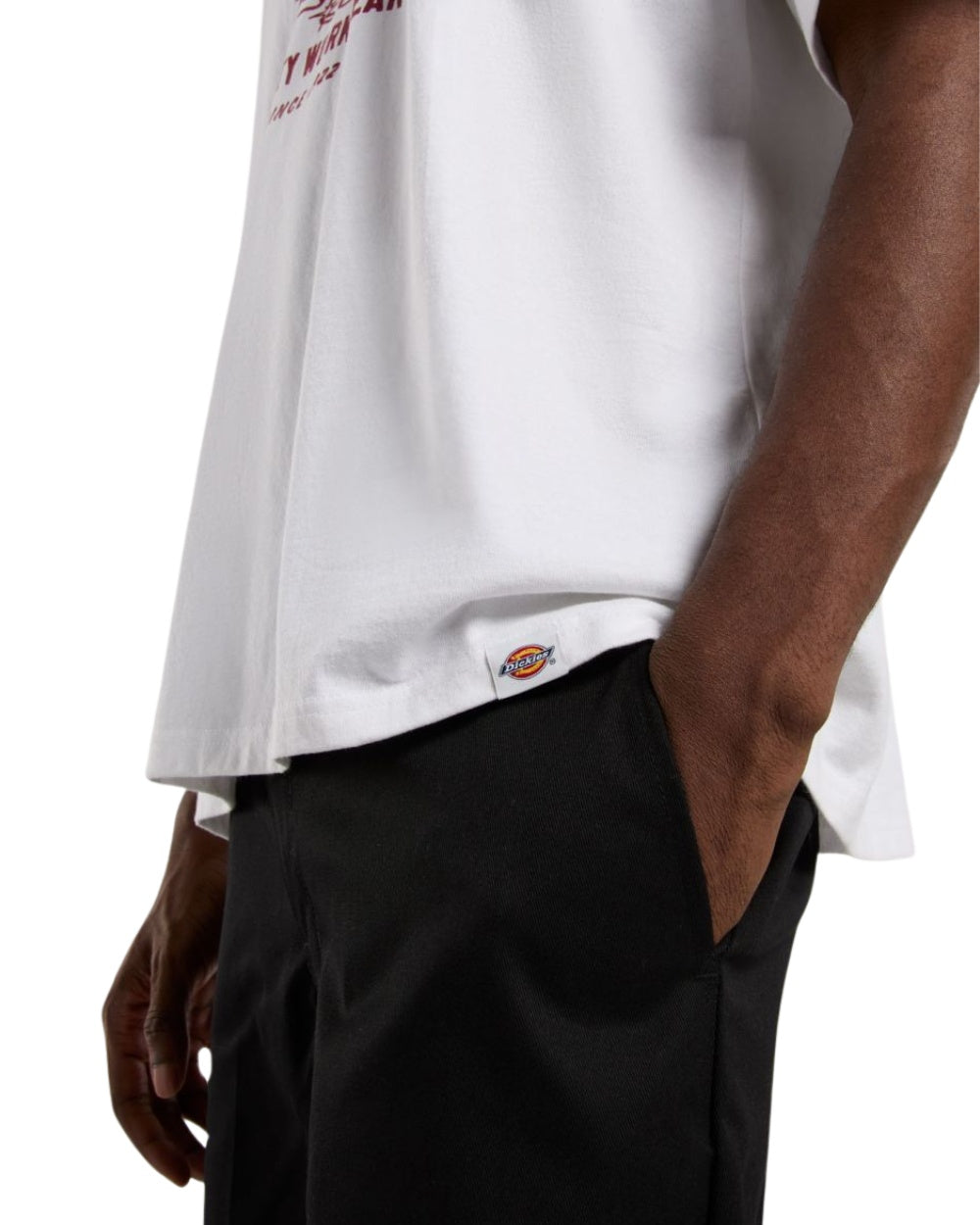 TSHIRT DICKIES LAUNDRY BLANC