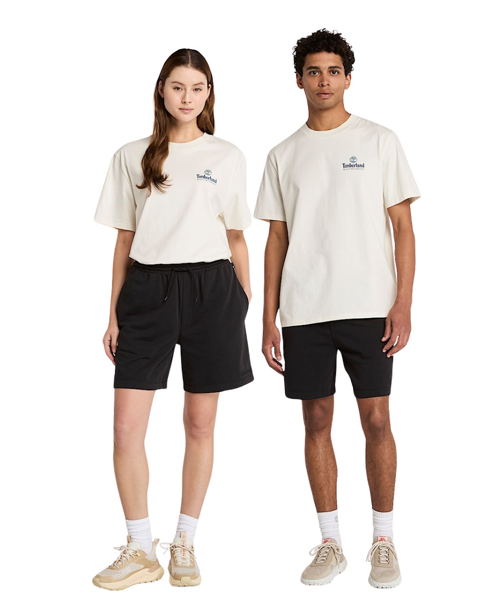 T-SHIRT TIMBERLAND ILLUSTRATED TREE LOGO BEIGE