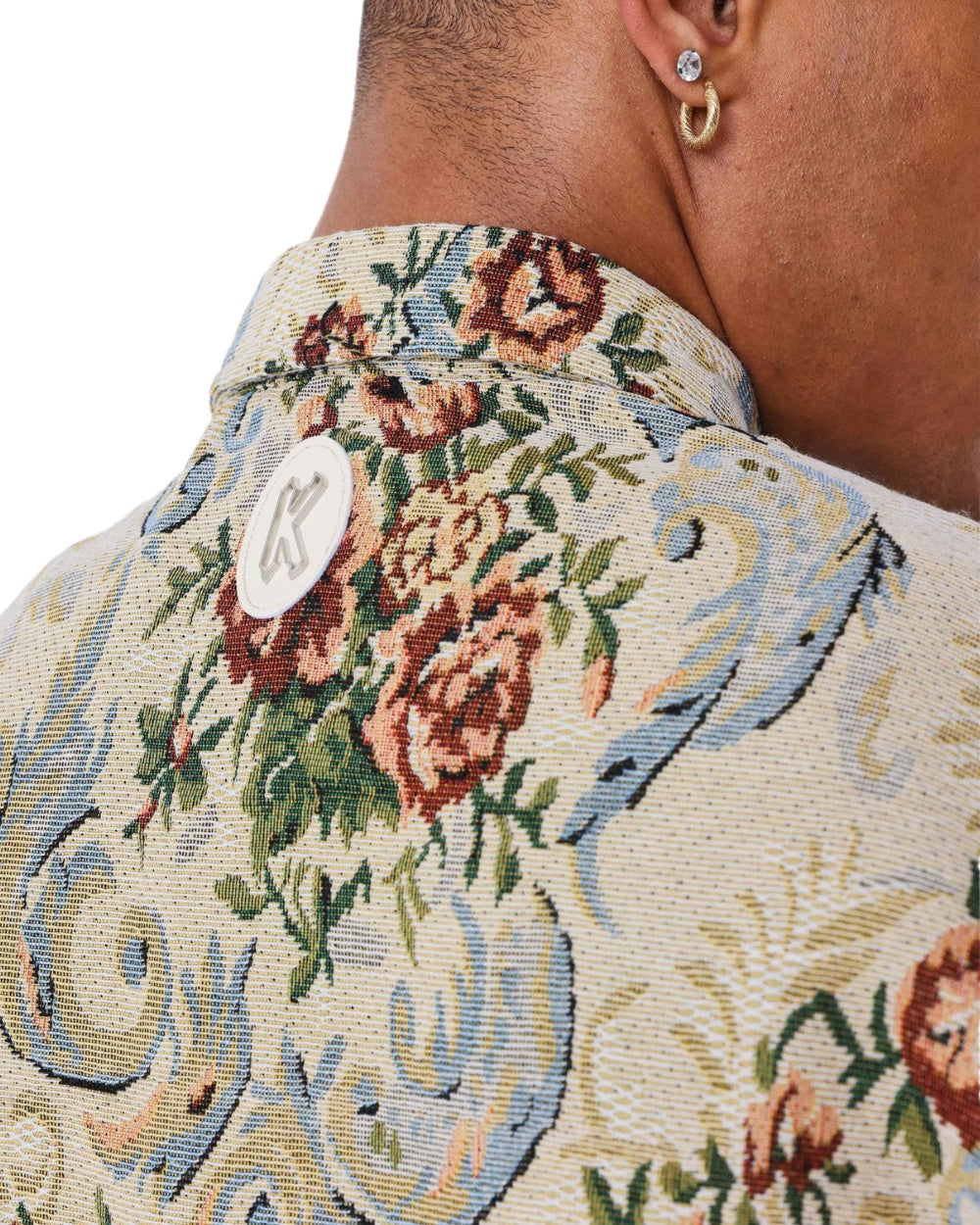 CHEMISE PROJECT X PARIS FLEUR BRODE TAPISSERIE