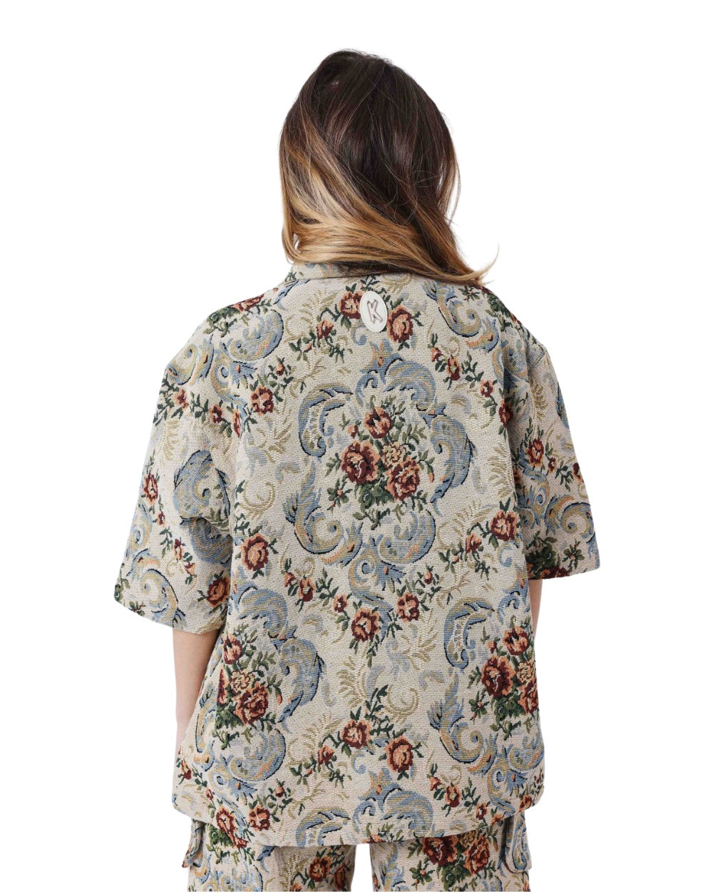 CHEMISE PROJECT X PARIS FLEUR BRODE TAPISSERIE