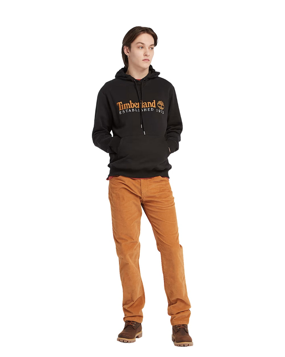 HOODIE TIMBERLAND 1973 EMBROIDERY LOGO NOIR