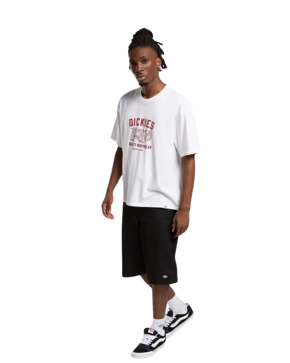 TSHIRT DICKIES LAUNDRY BLANC