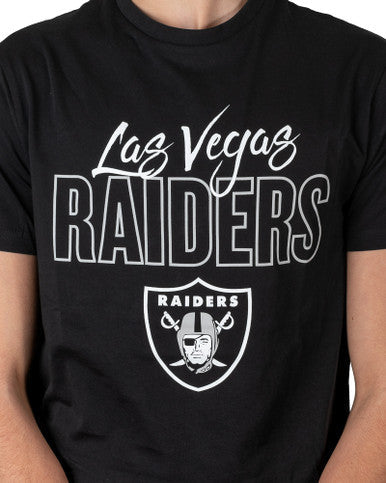 T-shirt Las Vegas Raiders NFL Script Noir New Era - Cashville