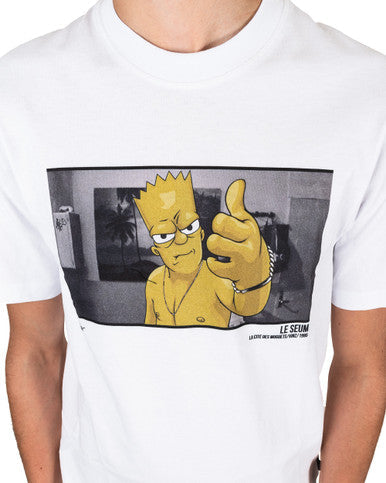 TSHIRT TEALER HAINE BLANC - Cashville