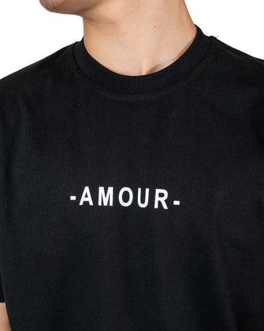 T-Shirt Oversize ADJ "AMOUR" NOIR - Cashville