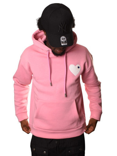 HOODIE ADJ ROSE COEUR BLANC - Cashville