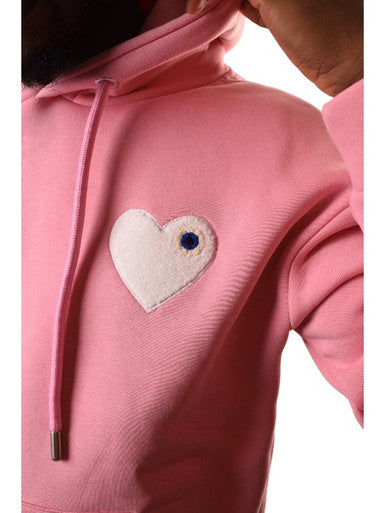 HOODIE ADJ ROSE COEUR BLANC - Cashville
