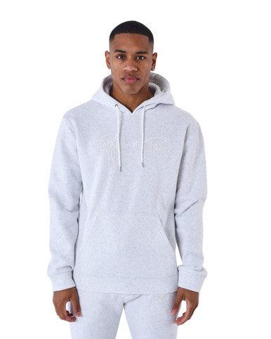 HOODIE PROJECT X PARIS GRIS CHINE SIGNATURE BLANCHE - Cashville