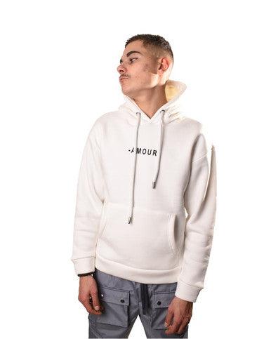 HOODIE ADJ "AMOUR" 401423 BLANC - Cashville