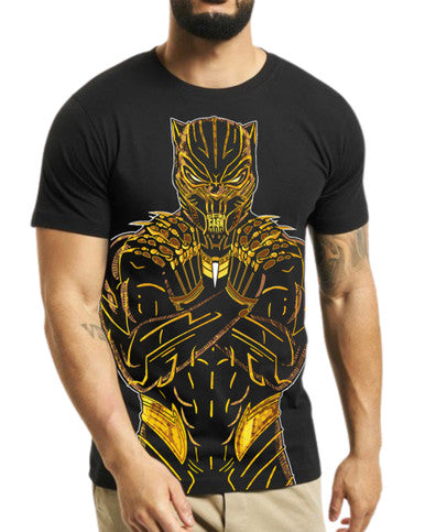 T-shirt Black Panther Noir - Cashville