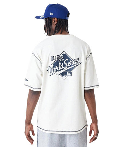 T-shirt Oversize LA Dodgers MLB World Series BEIGE - Cashville