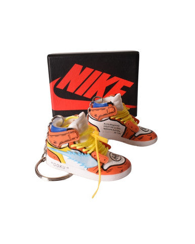 PORTE-CLES MINI SNEAKERS J1 "DBZ" (EXCLUSIVITÉ : BOÎTE + 2 PORTE-CLÉS) - Cashville
