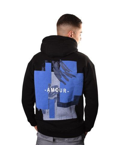 HOODIE ADJ "AMOUR" 401423 NOIR - Cashville