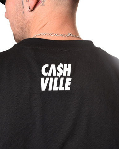 TSHIRT OVERSIZE CASHVILLE 2PAC LAKERS NOIR - Cashville