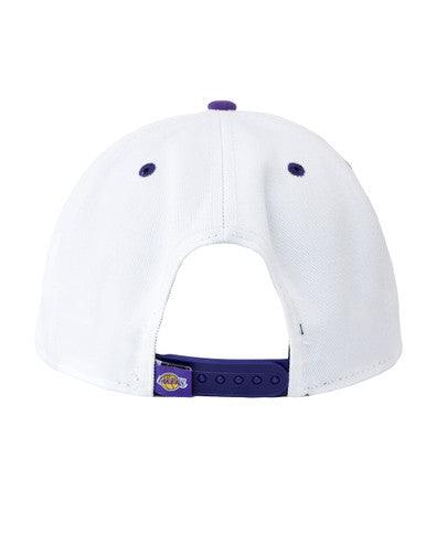 Casquette New Era Snapback Retro Pinstripe Los Angeles Lakers Blanc - Cashville