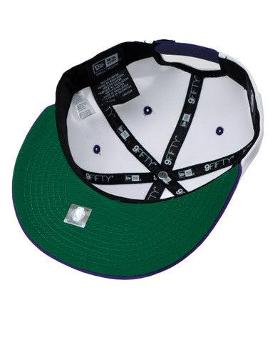 Casquette New Era Snapback Retro Pinstripe Los Angeles Lakers Blanc - Cashville