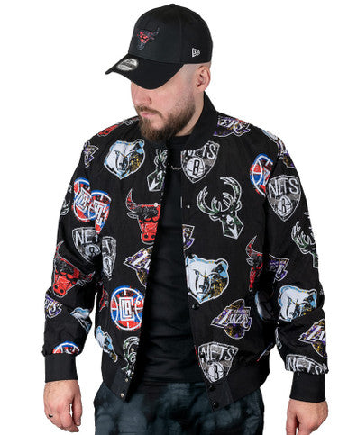 Blouson NBA All Over Print Noir New Era - Cashville