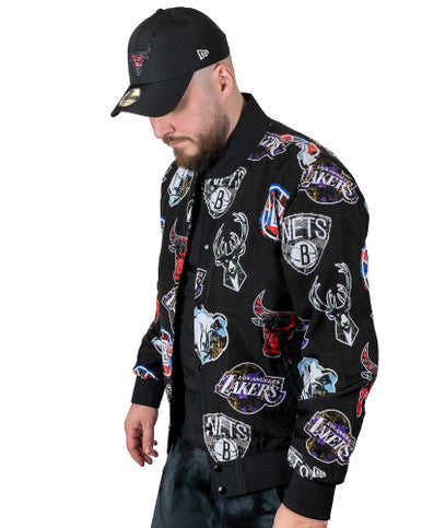 Blouson NBA All Over Print Noir New Era - Cashville