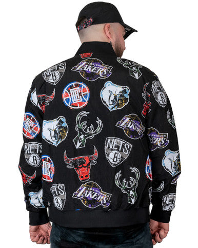 Blouson NBA All Over Print Noir New Era - Cashville