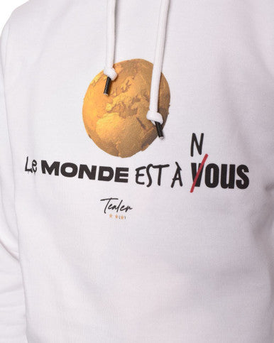 Hoodie à capuche Le Monde est à nous - Cashville