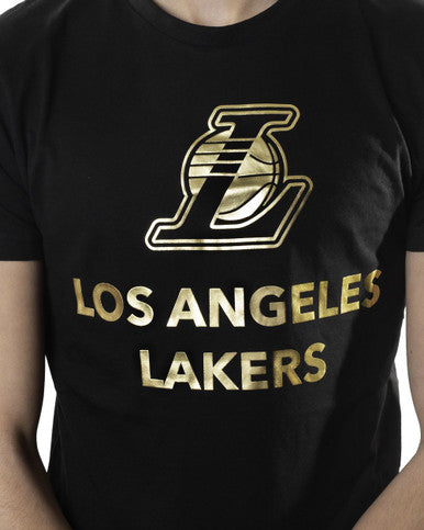 Tshirt New Era Logo Doré LA Lakers