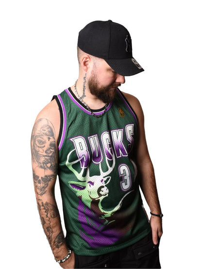 DEBARDEUR MITCHELL & NESS MILWAUKEE BUCKS "ALLEN" VERT