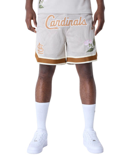 SHORT NEW ERA FLORAL MESH STL CARDINAL CREME