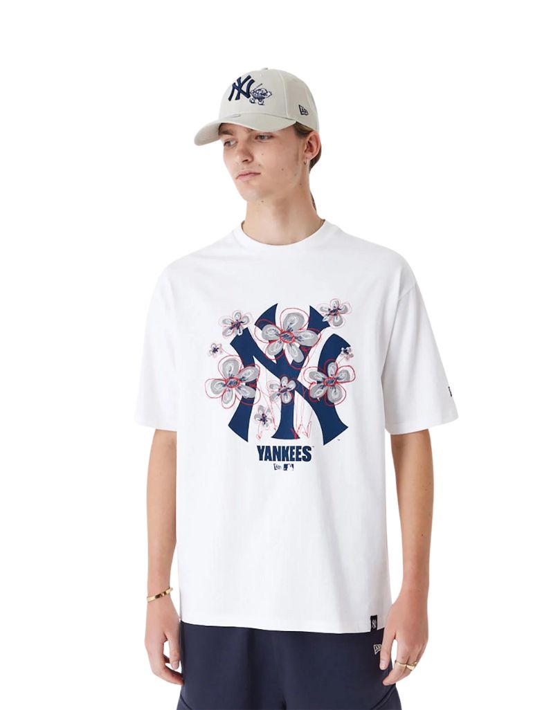 TSHIRT FLORAL NY YANKEES