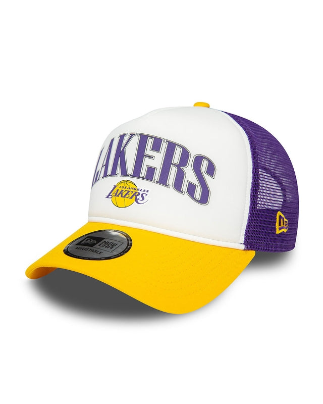 TRUCKER NEW ERA VIOLET/JAUNE LA LAKERS