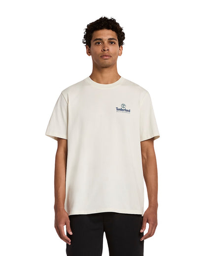 T-SHIRT TIMBERLAND ILLUSTRATED TREE LOGO BEIGE