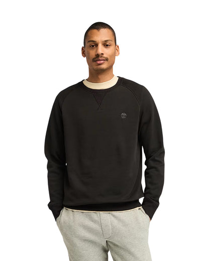 PULL EXET BRUSHED BACK CREW NOIR