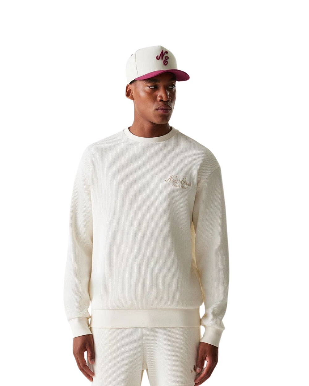 CREWNECK NEW ERA WAFFLE BEIGE