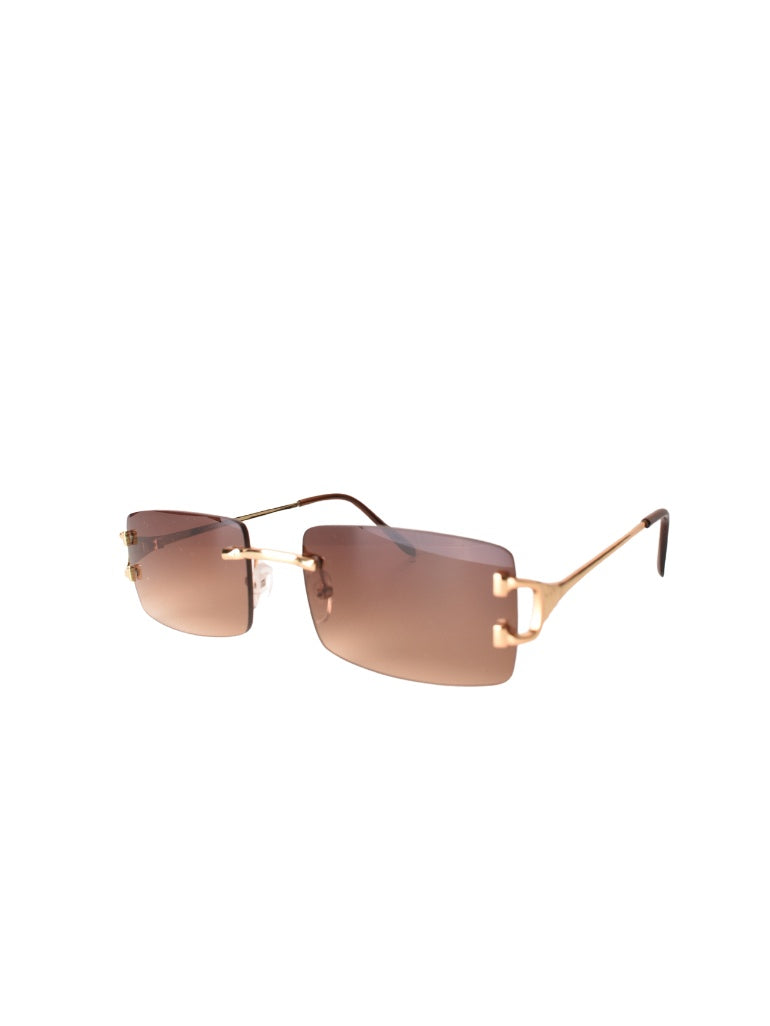 LUNETTES CENTRAL VISION MARRON RECTANGLE