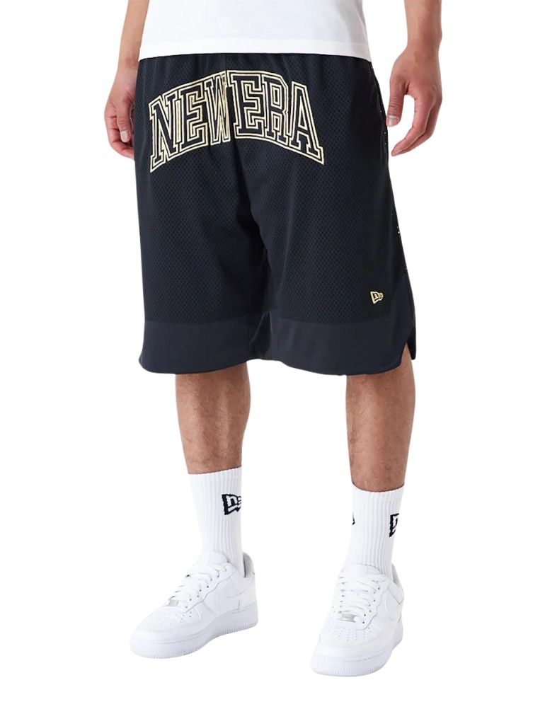 SHORT MESH NEW ERA ARCH LOGO NOIR