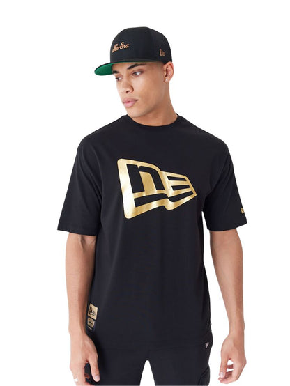 T-SHIRT NEW ERA FLAG NOIR