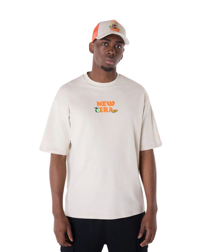 TSHIRT NEW ERA DRINK GRAPHIC BEIGE